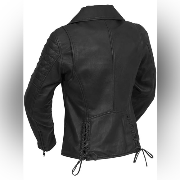 NWT Whet Blu The Princess Side-Laced Leather Jacket Size XXL - Picture 2 of 9